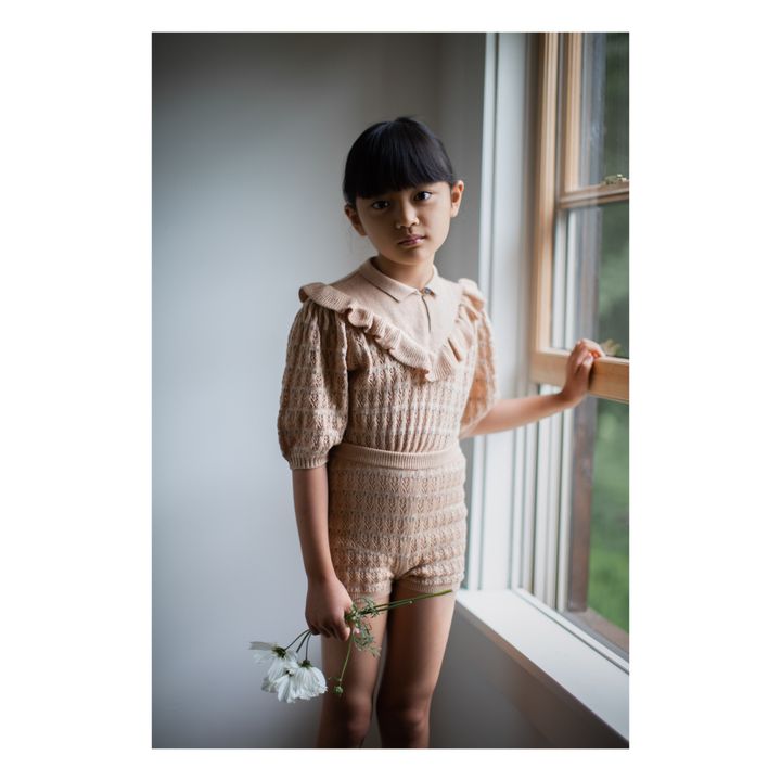 Nancy Openknit Organic Pima Cotton Jumper | Rosa Melocotón- Imagen del producto n°1