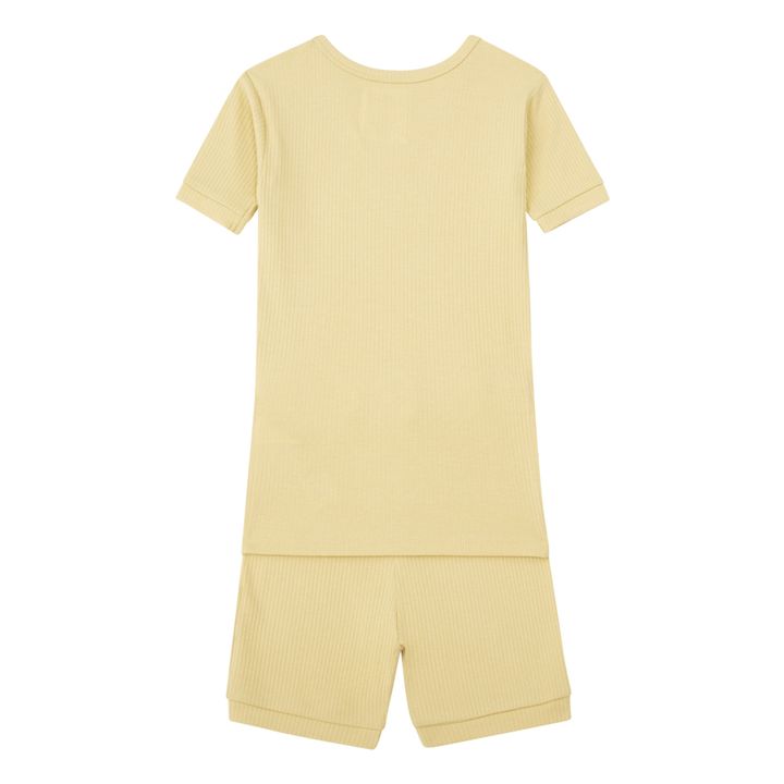Ribbed Pyjama Shorts | Honiggelb- Produktbild Nr. 2