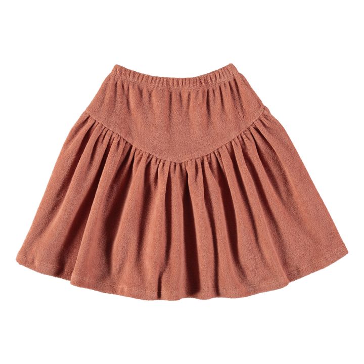 Jupe Eponge Coton Bio Petra | Terracotta- Image produit n°2