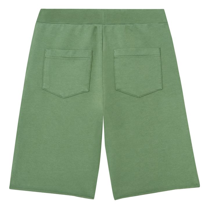 Pantalón corto tela muletón con bolsillos | Verde Kaki- Imagen del producto n°1