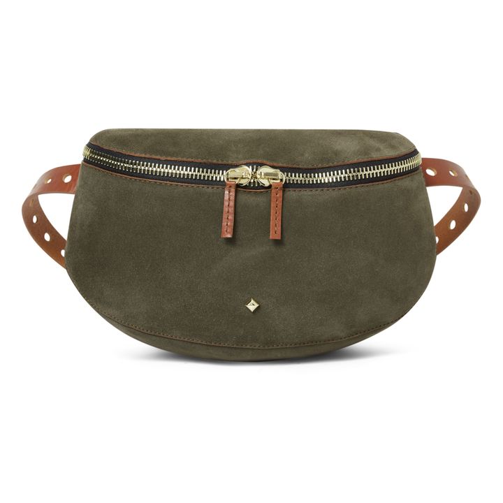 Lili Velvet Large Bumbag | Khaki- Produktbild Nr. 0