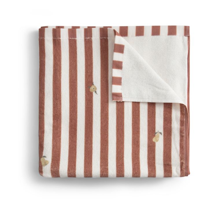 Badetuch Stripe Anjou | Terracotta- Produktbild Nr. 0