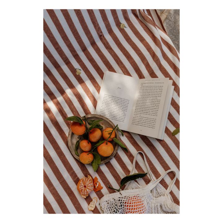 Badetuch Stripe Anjou | Terracotta- Produktbild Nr. 6