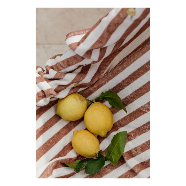Badetuch Stripe Anjou | Terracotta- Produktbild Nr. 7