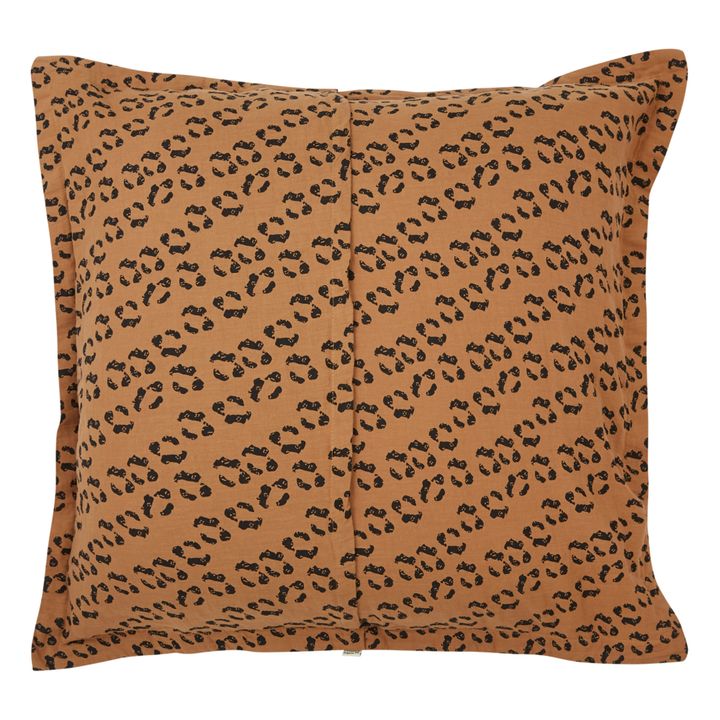 Funda de almohada de doble gasa de algodón orgánico Tamaris | Leopardo- Imagen del producto n°3