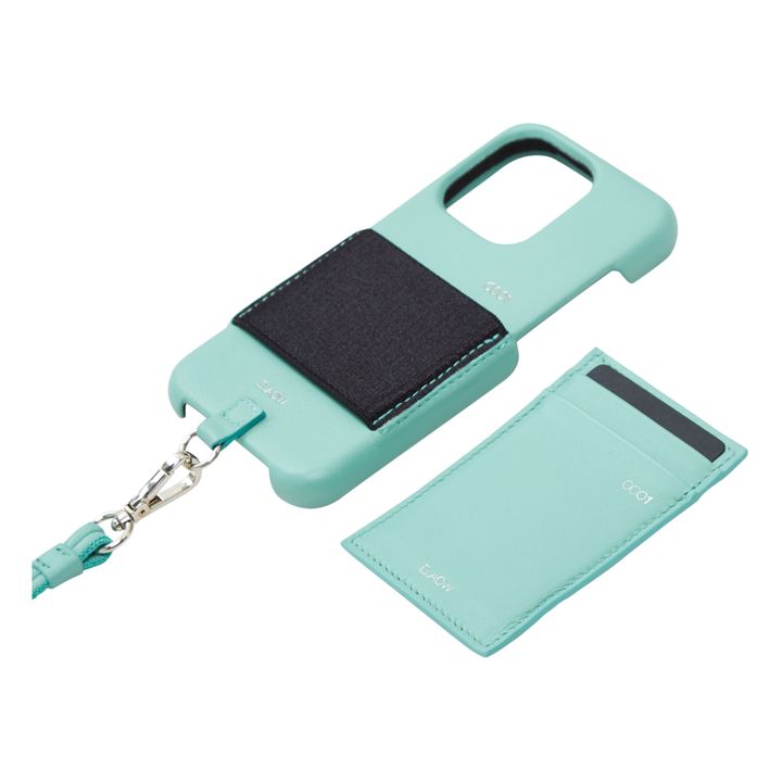 Phone Case and Card Holder | Turchese- Immagine del prodotto n°2
