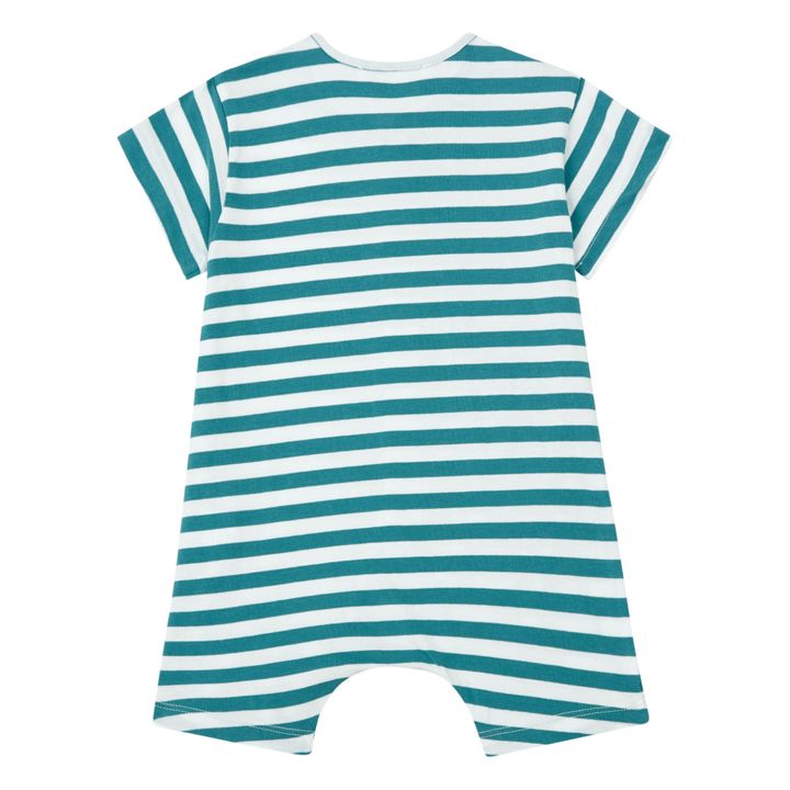 Tutina a righe | Verde- Immagine del prodotto n°1