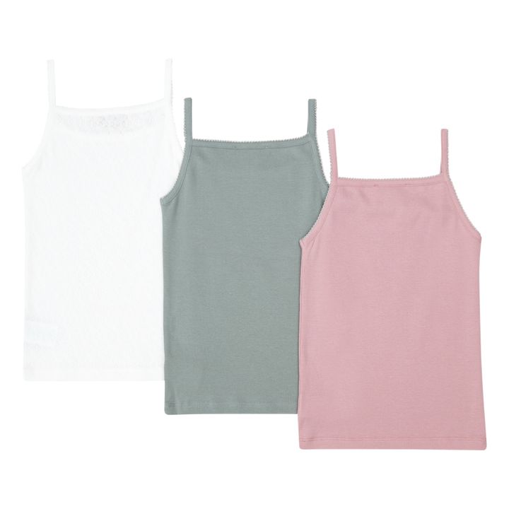 3er-Set Tank Tops Anice | Seidenfarben- Produktbild Nr. 1