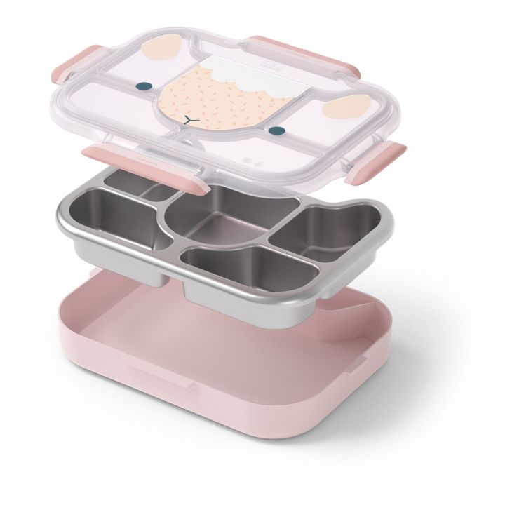 Geteilte Jausenbox MB Wonder Sheep | Rosa- Produktbild Nr. 3