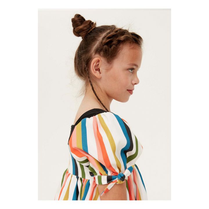 Robe Rayée Know Full Well | Ecru- Image produit n°5
