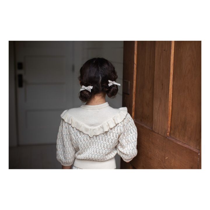 Nancy Openknit Organic Pima Cotton Jumper | Ecru- Immagine del prodotto n°2
