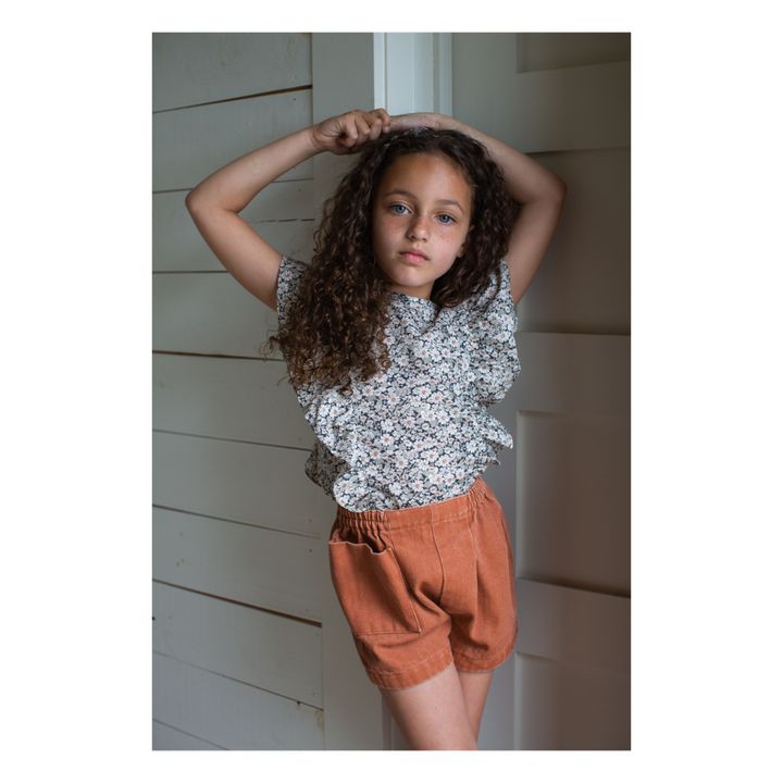 Shorts in denim di cotone organico Trude | Albiccocca- Immagine del prodotto n°1