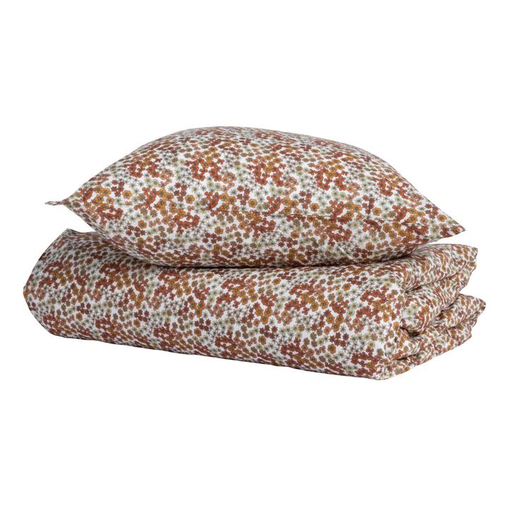 Set di biancheria da letto, in cotone stampato, modello: Flower | Palissandro- Immagine del prodotto n°0