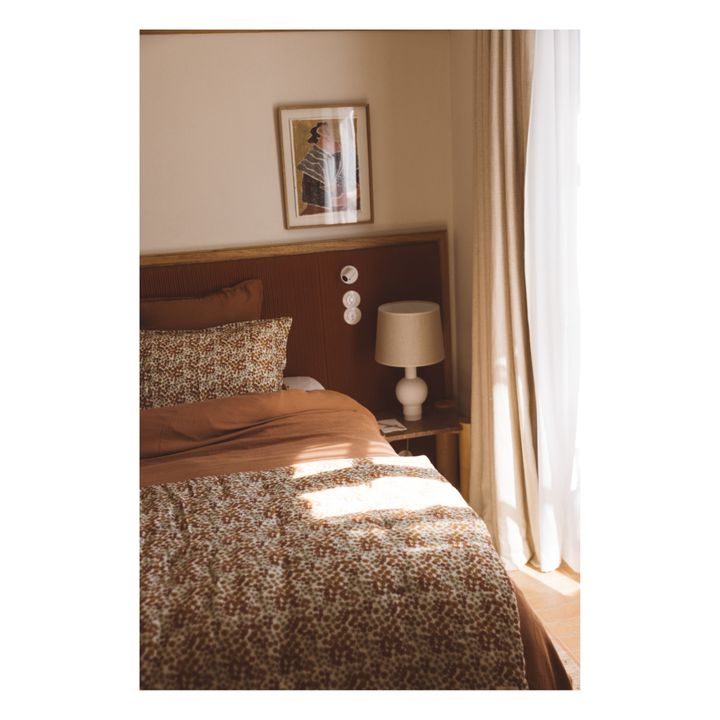Set di biancheria da letto, in cotone stampato, modello: Flower | Palissandro- Immagine del prodotto n°1