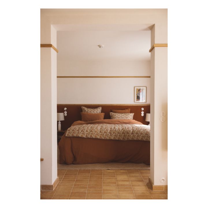 Set di biancheria da letto, in cotone stampato, modello: Flower | Palissandro- Immagine del prodotto n°3