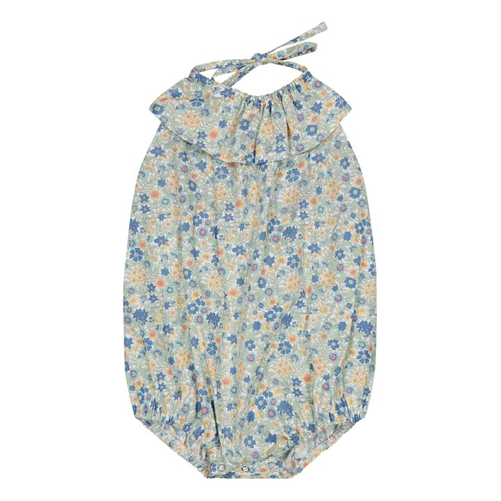 Lulu Floral Print Romper | Verde- Imagen del producto n°0