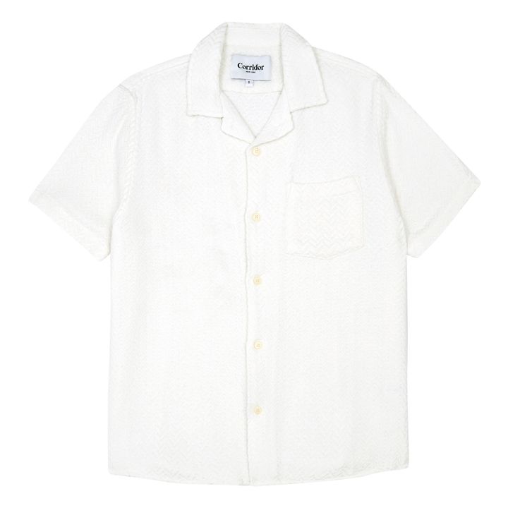 Acid Short-Sleeved Plaid Shirt | Ecru- Immagine del prodotto n°0