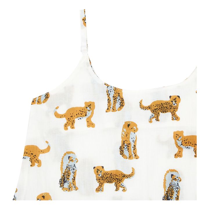 Camisa de pijama + Pantalón corto Jaguar | Blanco- Imagen del producto n°1