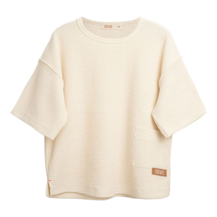 Organic Cotton Waffle T-shirt | Crudo- Imagen del producto n°0