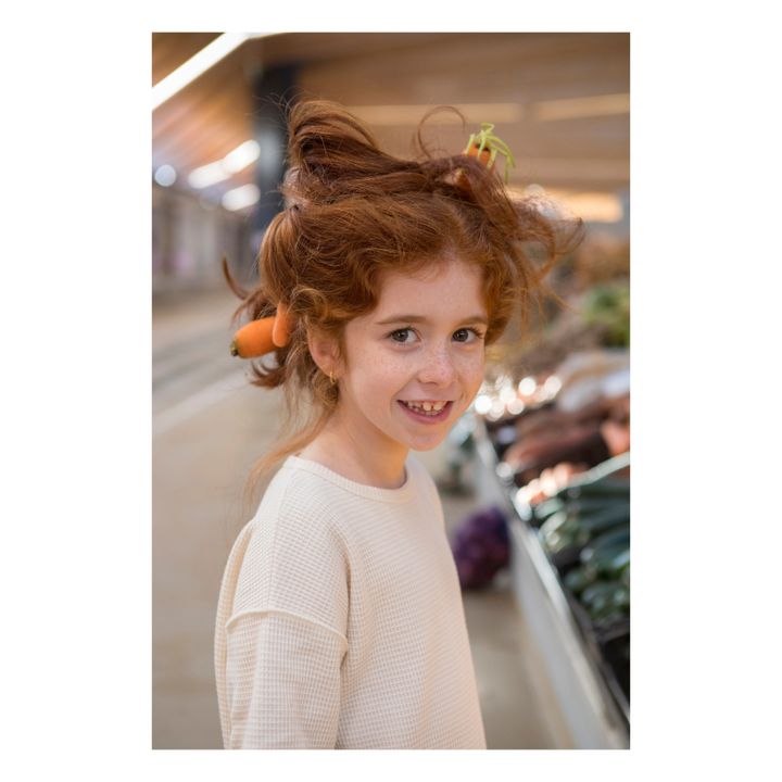 Organic Cotton Waffle T-shirt | Crudo- Imagen del producto n°2