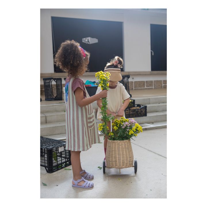 Robe Coton Bio Rayée | Sauge- Image produit n°2