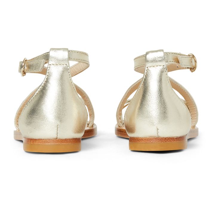 Celi Leather Sandals - Ceremony Collection | Gold- Produktbild Nr. 2