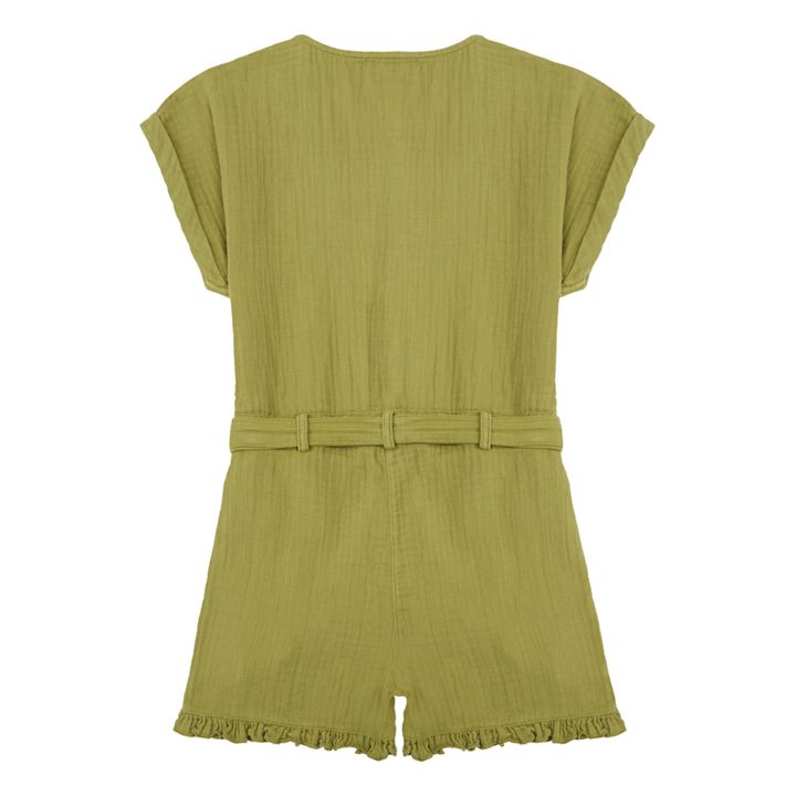 Martha Cotton Gauze Playsuit | Grünolive- Produktbild Nr. 2