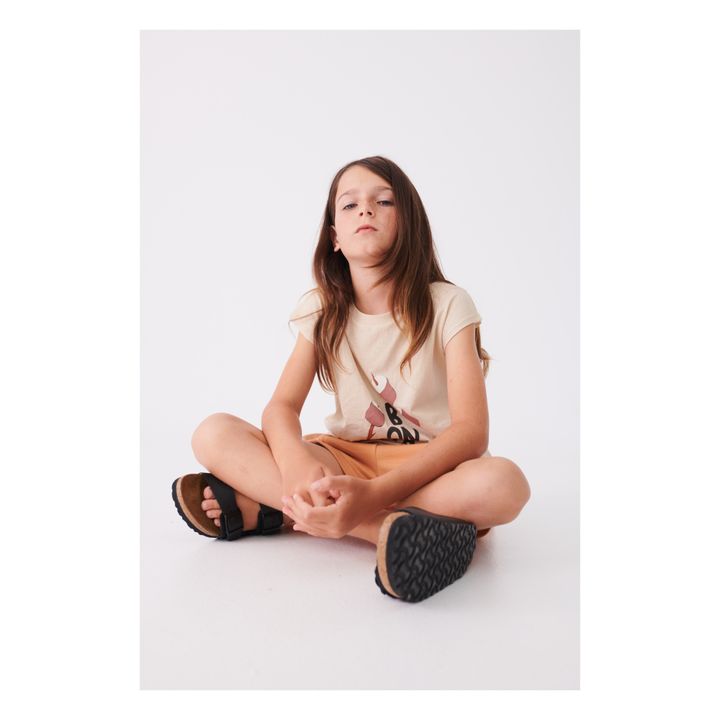 Zosma Sleeveless Organic Cotton T-Shirt | Beige- Produktbild Nr. 2