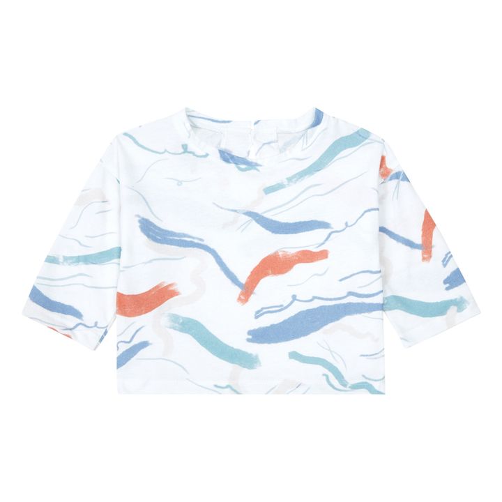 T-Shirt Manches Longues Coton Bio Recyclé | Ecru- Image produit n°0