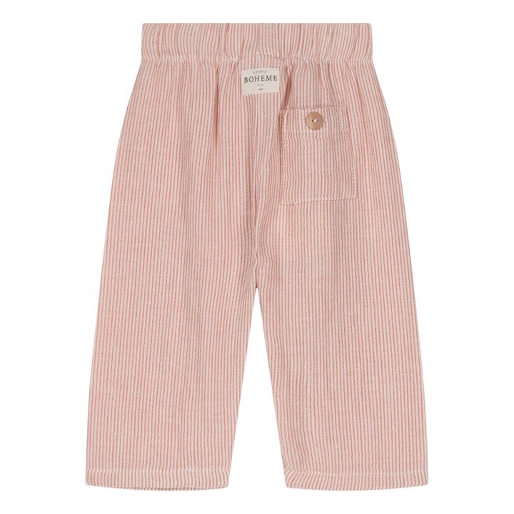 Pantalón de algodón a rayas | Naranja- Imagen del producto n°5