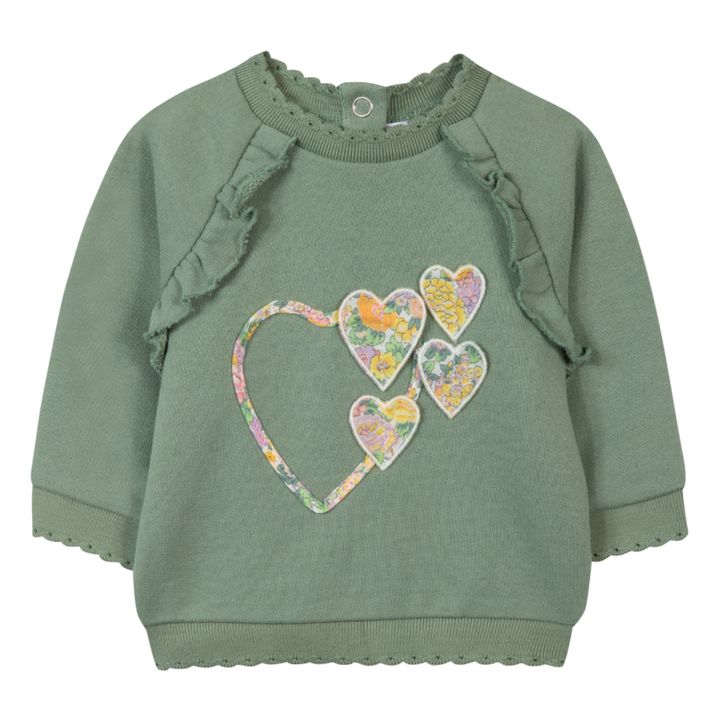 Exclusive Liberty Print Baby Sweater | Salvia- Immagine del prodotto n°0