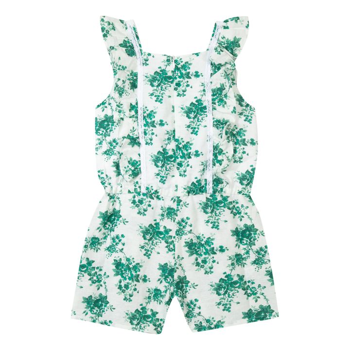 Floral Playsuit | Verde- Immagine del prodotto n°5