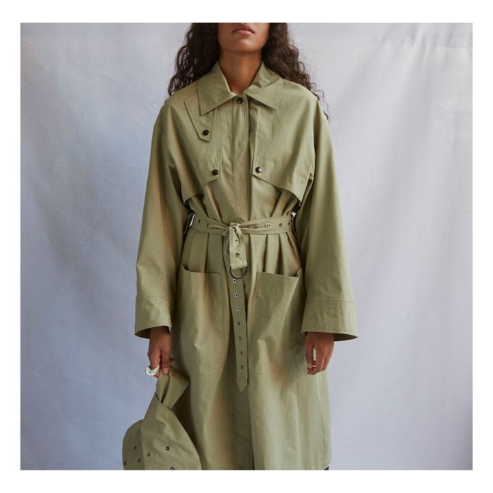 Trench Jeans Pioggia | Verde kaki chiaro- Immagine del prodotto n°1