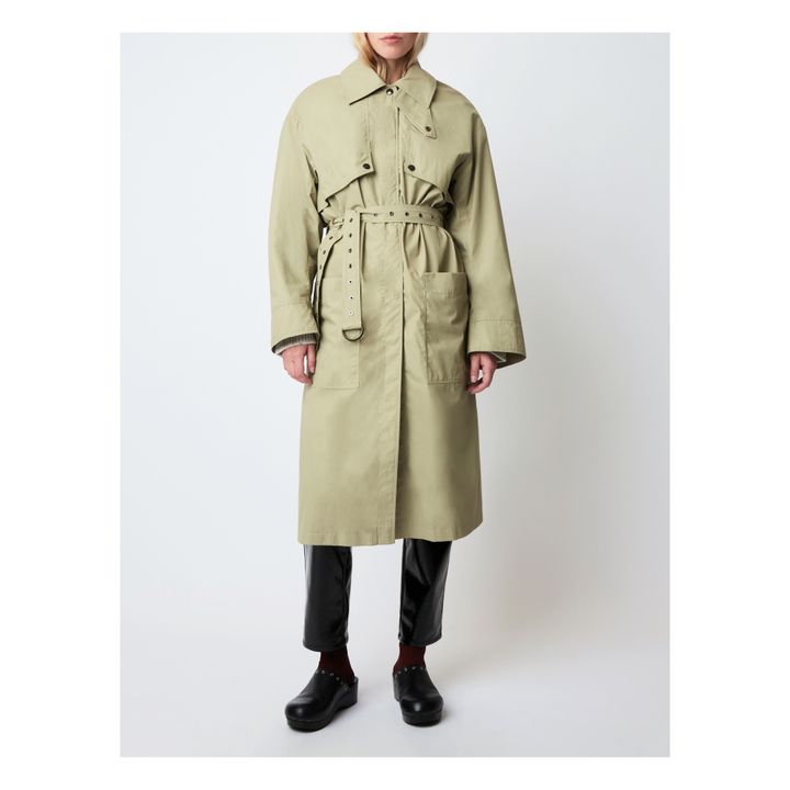 Trench Jeans Pioggia | Verde kaki chiaro- Immagine del prodotto n°2