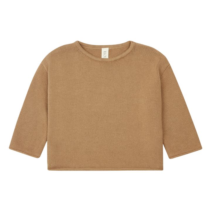 Organic Cotton Knit Sweater | Marrone- Immagine del prodotto n°0