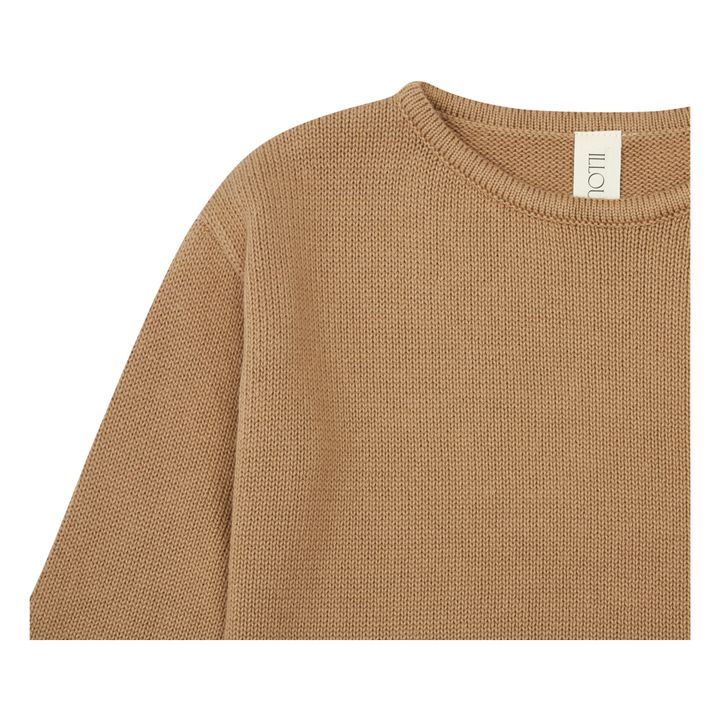 Organic Cotton Knit Sweater | Marrone- Immagine del prodotto n°4