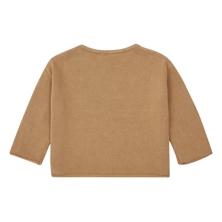 Organic Cotton Knit Sweater | Marrone- Immagine del prodotto n°5