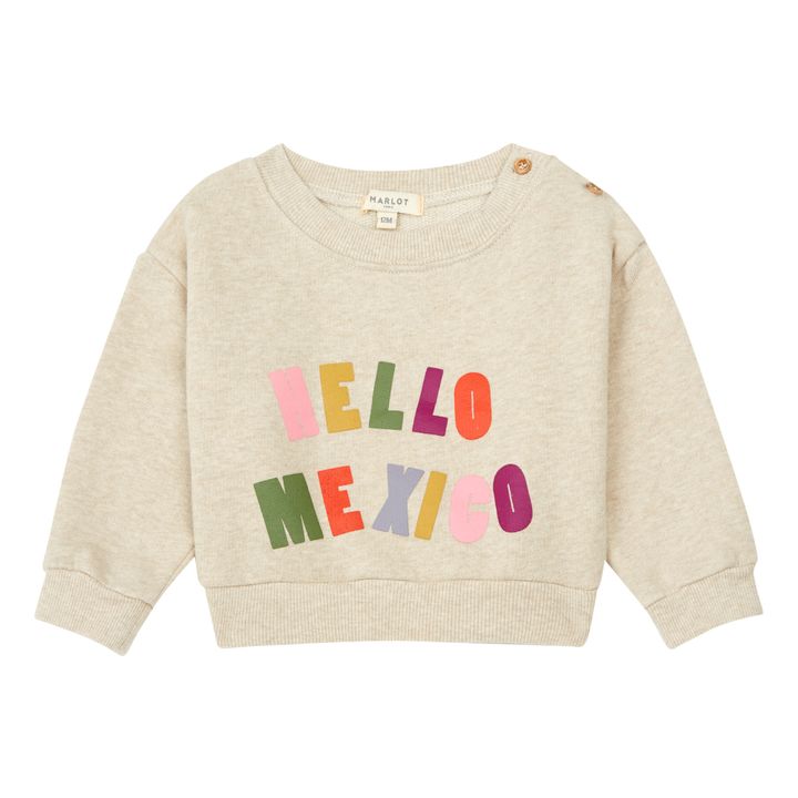 Sweatshirt Poppy | Beige meliert- Produktbild Nr. 0
