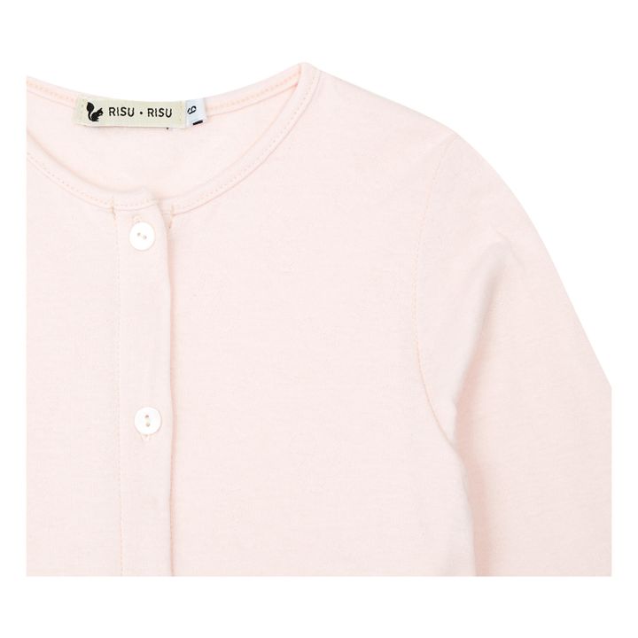Coco Organic Cotton Cardigan | Rosa chiaro- Immagine del prodotto n°3