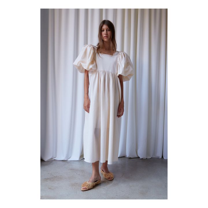Peggy Ibiza Striped Dress | Giallo- Immagine del prodotto n°1