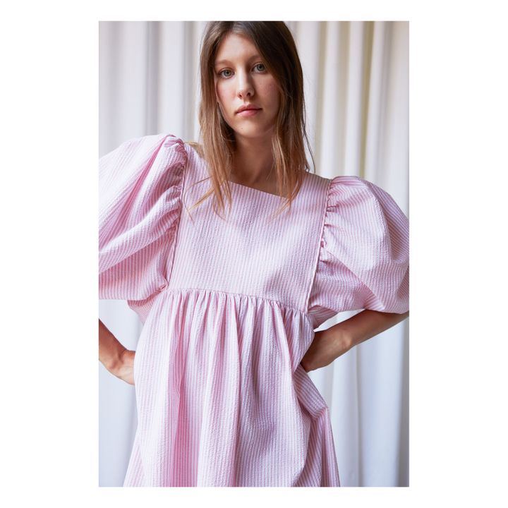 Peggy Ibiza Striped Dress | Rosa- Immagine del prodotto n°2