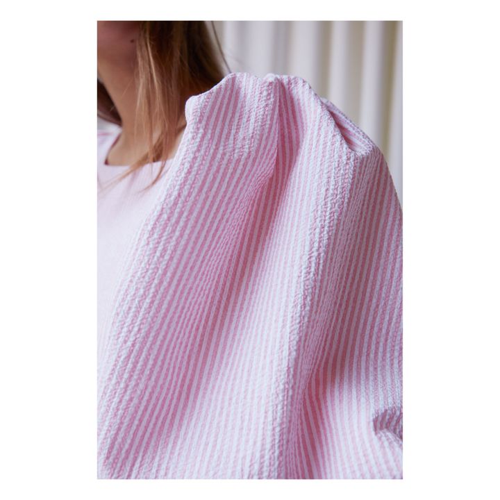 Peggy Ibiza Striped Dress | Rosa- Immagine del prodotto n°6
