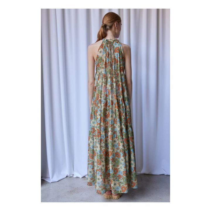 Mathilda Bloom Dress | Verde- Immagine del prodotto n°3
