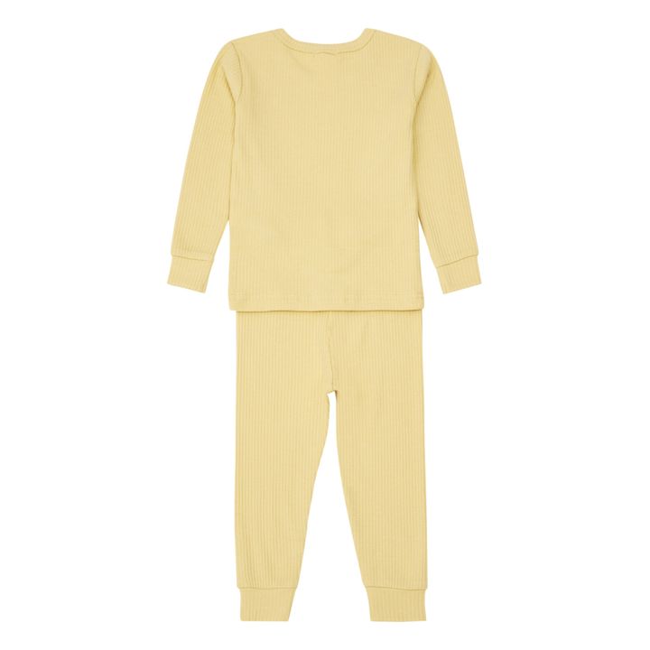 Pijama de dos piezas Rib | Miel- Imagen del producto n°1