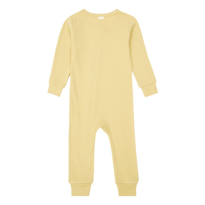 Einteiliger Pyjama Rib | Honiggelb- Produktbild Nr. 1