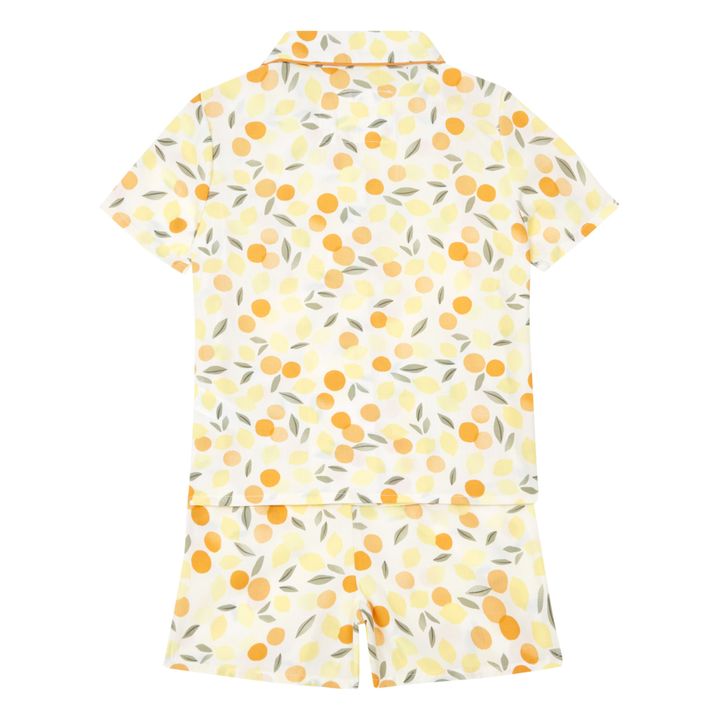 Pyjama Polyester Recyclé Agrume | Ecru- Image produit n°2