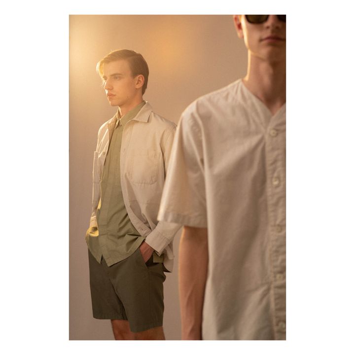 Erwin Typewriter Short Sleeve Shirt | Bianco- Immagine del prodotto n°1