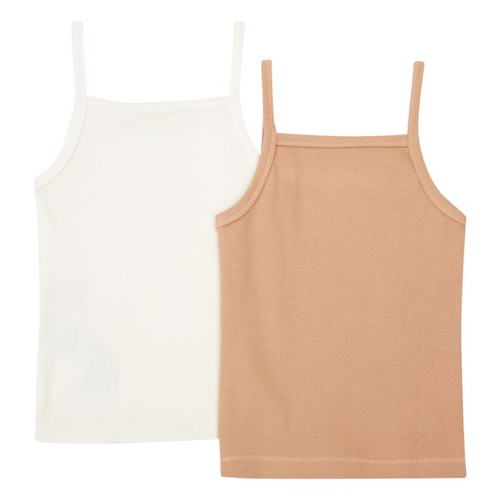 Naomi Organic Cotton Tank Tops - Set of 2 | Seidenfarben- Produktbild Nr. 1