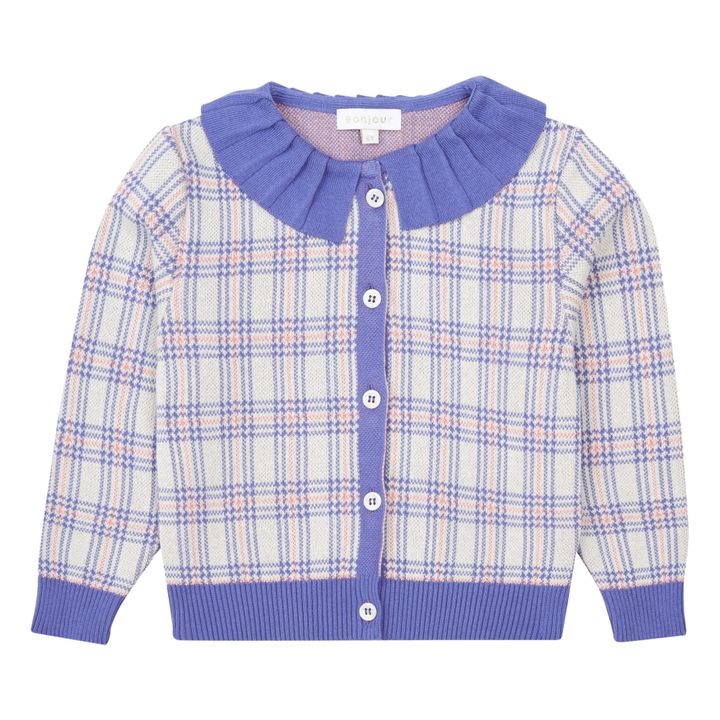 Checked Cardigan | Azul- Imagen del producto n°0