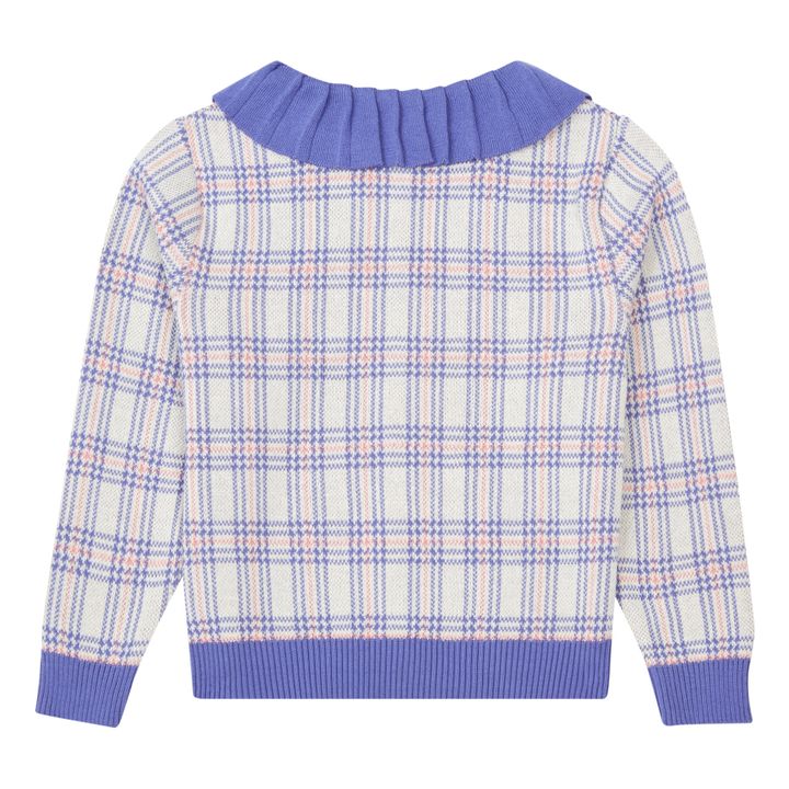 Checked Cardigan | Azul- Imagen del producto n°2